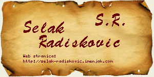 Selak Radišković vizit kartica